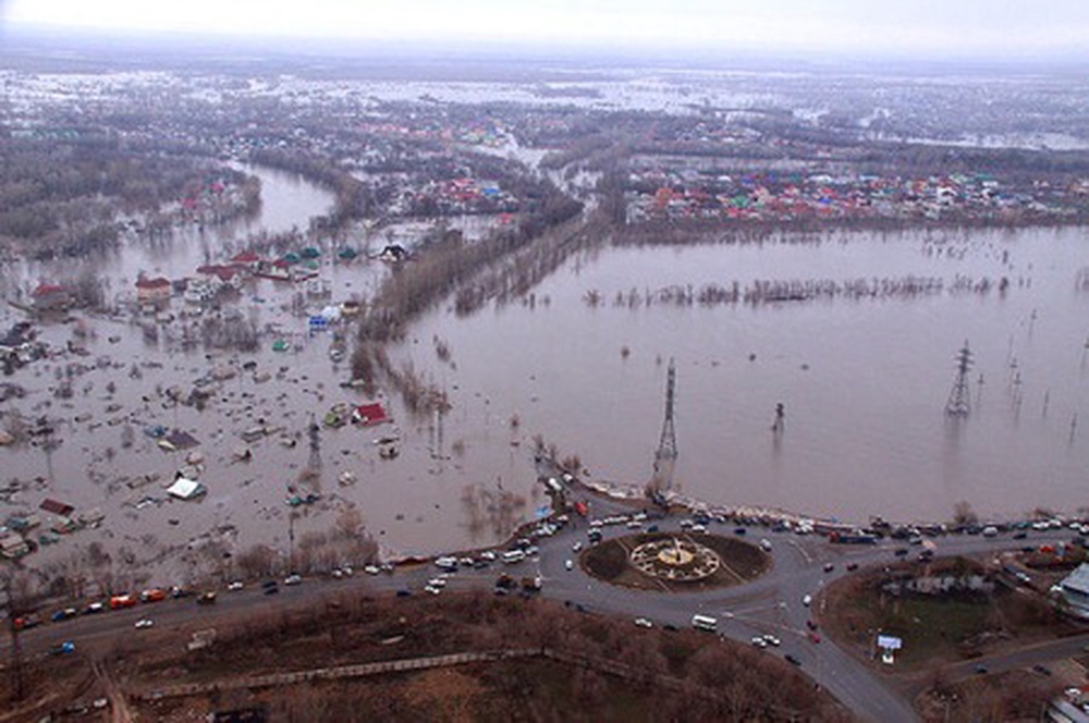 Наводнение  в Уральске. Фото с сайта today.kz