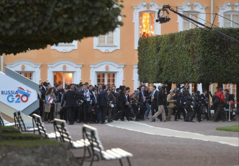 Журналисты на саммите G20. Фото РИА Новости