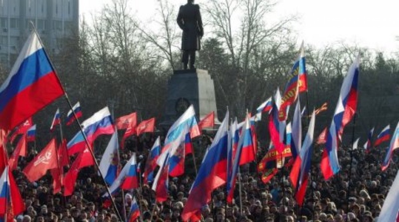 Участники митинга в Крыму. ©РИА Новости