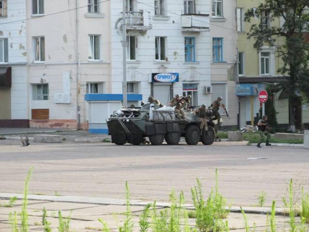 Украинские военные в Краматорске. Фото: twitter.com/Sloviansk