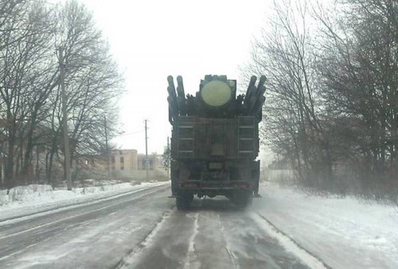 "Панцирь-С1" в Шахтерске. © informator.lg.ua