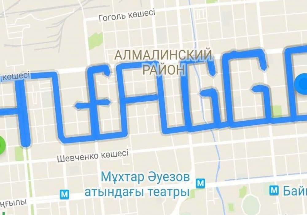 Скриншот с Google.maps