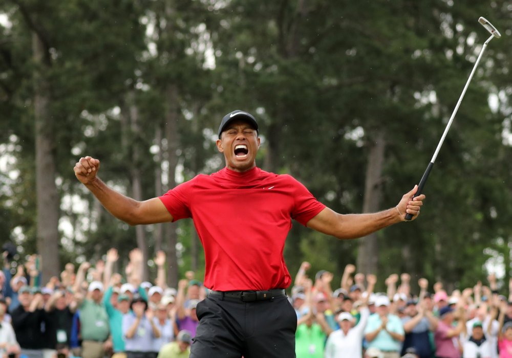 Тайгер Вудс на US Masters в Огасте (2019). Фото: REUTERS/Lucy Nicholson