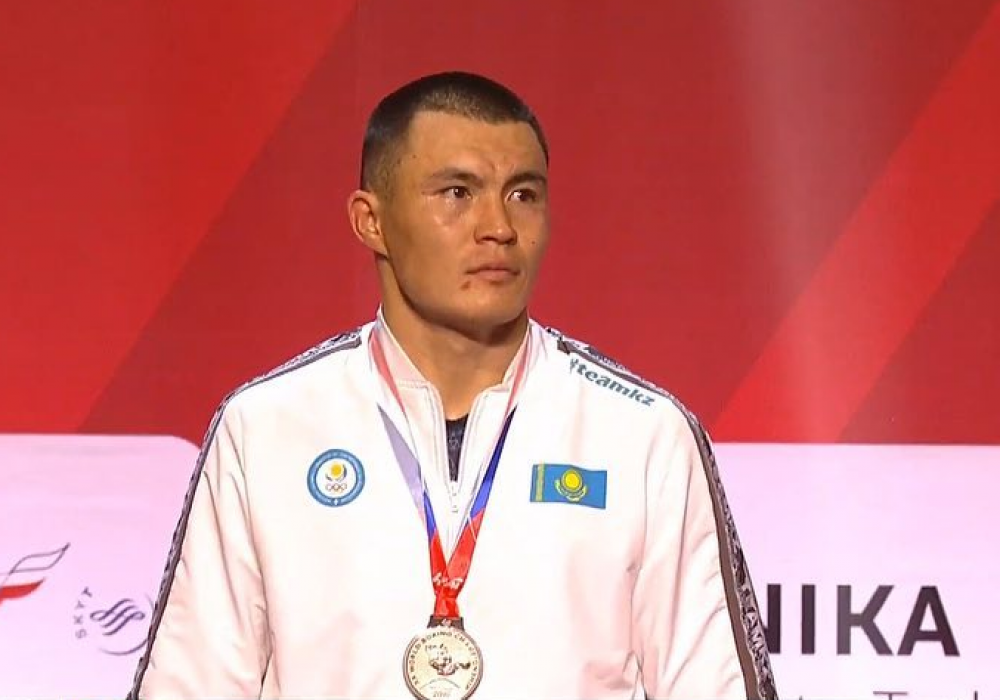 Камшыбек Кункабаев взял серебро чемпионата мира в Екатеринбурге. © instagram/boxingkazakhstan