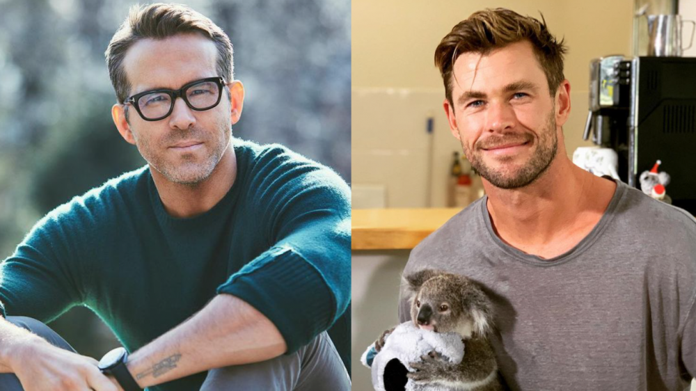 Фото: @vancityreynolds, @chrishemsworth